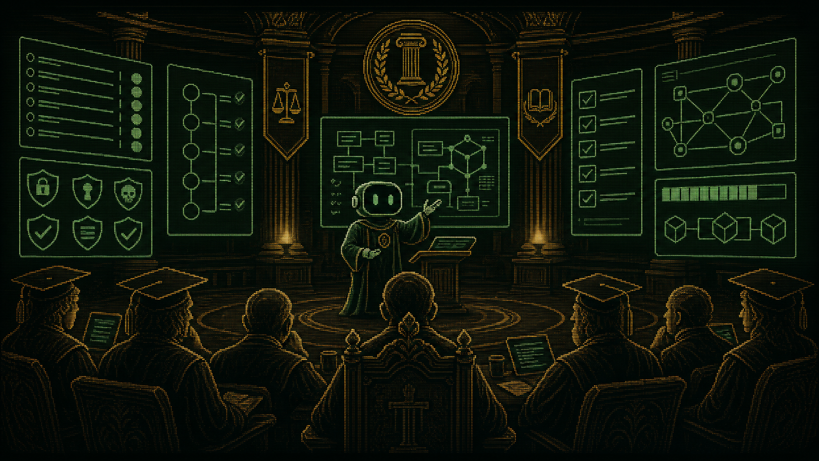 CRT terminal capstone review scene